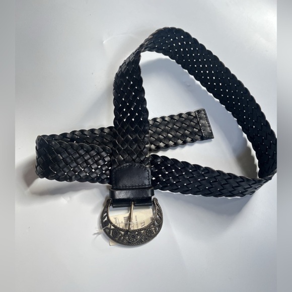 NWT COLDWATER CREEK BRASS BUCKLE BOHO BELT - Picture 1 of 7